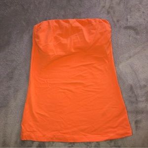 H&M orange sleeveless tube top, shirt